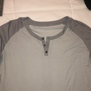 Lulu lemon Grey Henley Long-sleeve